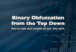 Binary Obfuscation Compiler Optimizations - Def Con