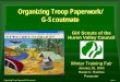 Organizing Troop Paperwork/ G-Scoutmate - The KSC Group, LLC