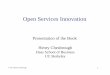 Open Services Innovation - Faculty & Research