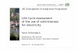 Life Cycle Assessment of the use of solid biomass for electricity (H
