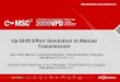 Up-Shift Effort Simulation in Manual Transmission - MSC Software