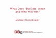 What Does 'Big Data' Mean and Who Will Win?