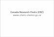 Canada Research Chairs (CRC) - Home | University of