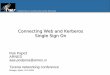 Connecting Web and Kerberos Single Sign On