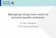 Managing rising mine water to prevent aquifer pollution
