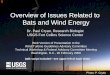 Overview of Issues Related to Bats and Wind Energy Overview of