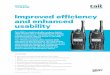Improved efficiency and enhanced usability - Two Way Radio 