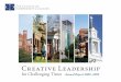 Creative Leadership - The Council of Independent Colleges