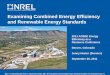 Examining Combined Energy Efficiency and Renewable Energy