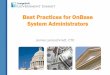 Best Practices for OnBase System Administrators