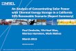 An Analysis of Concentrating Solar Power with Thermal Energy