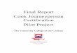 Final Report Cook Journeyperson Certification Pilot Project