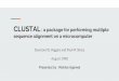 CLUSTAL : a package for performing multiple