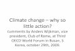 Climate change why so little action? - OECD