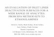 Amines Inlet Liner Evaluation - SilcoTek