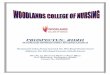 Prospectus Woodlands College of Nursing 2020