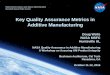 Key Quality Assurance Metrics in Additive Manufacturing