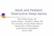 Adult and Pediatric Obstructive Sleep Apnea - UTMB.edu