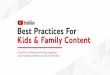 Kids & Family Content Best Practices For