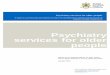 Psychiatry services for older people