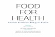 FOOD FOR HEALTH - Valtioneuvosto