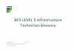 BCS LEVEL 3 Infrastructure Technician Glossary