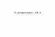 Language: (L) - Weebly