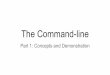 The Command-line, Part 1