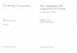 The World of Linguistics - Johannes Kabatek