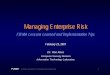 Managing Enterprise Risk - Energy