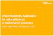 InMemory Applications for reduced latency in maintenance 