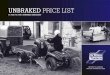 UNBRAKED PRICE LIST - Barlow Trailers