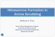 Nitrosamine Formation in Amine Scrubbing