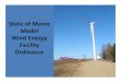 State of Maine Wind Energy Facility