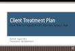 Client Treatment Plan