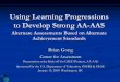 Using Learning Progressions to Develop Strong AA-AAS