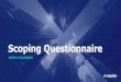 Scoping Questionnaire - Supply Planning