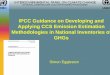 IPCC Guidance on Developing and Applying CCS Emission 