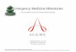 Emergency Medicine Milestones - ACGME Home