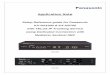 Setup Reference guide for Panasonic KX-NS1000 & KX-NS700 