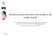 Towards automatic non-metric traits analysis on 3D models 