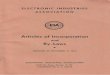EIA Articles of Incorporation and By-Laws 1963