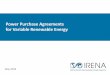 Power Purchase Agreements for Variable Renewable Energy