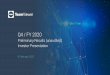 TeamViewer Q3 2020 Investor Presentation