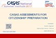 CASAS ASSESSMENTS FOR CITIZENSHIP PREPARATION