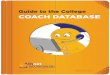 Guide to the College Coach Database - Athletic Scholarships