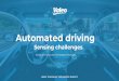 Automated driving Sensing challenges