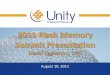 August 10, 2011 - Flash Memory Summit