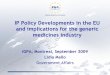 IP Policy Developments in the EU and implications for the 
