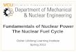 Fundamentals of Nuclear Power The Nuclear Fuel Cycle